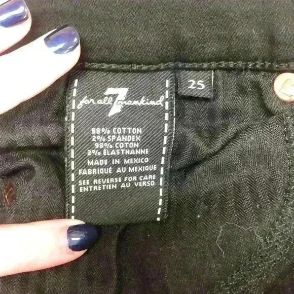 7 For All Mankind Ankle Skinny with Wave Hem - Picture 7 of 7